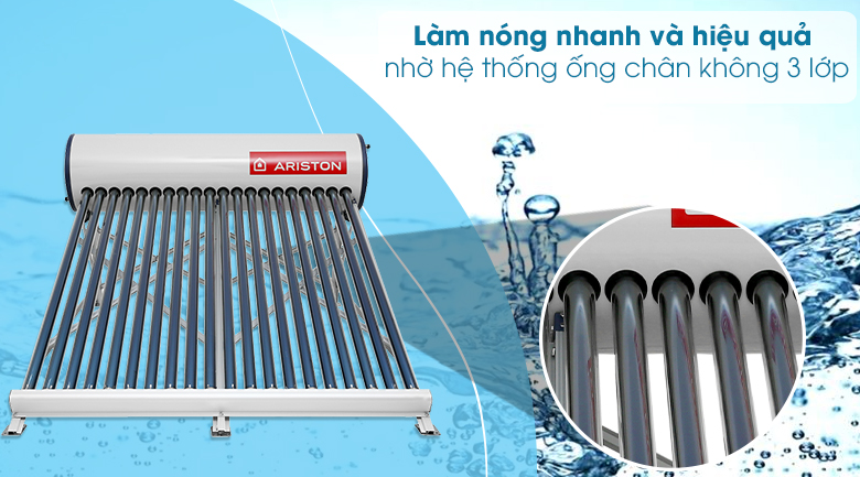 Máy nước nóng NLMT Ariston 190L 15